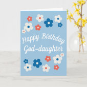ハッピーバースデー神の娘 – かわいらしフローラ カード (黄色い花)