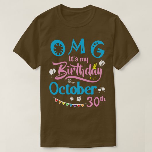 ハッピーバースデー私にママパパ兄弟姉妹だから Tシャツ (デザイン正面)
