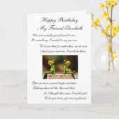 ハッピーバースデー私の友人 カード (黄色い花)