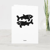 ハッピーバースデー私の魚類の友人カード カード (裏面)