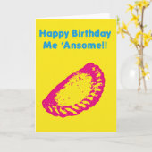 ハッピーバースデー私Ansome カード (黄色い花)