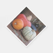 ハッピーバースデー秋テーマ スタンダードランチョンナプキン (角)