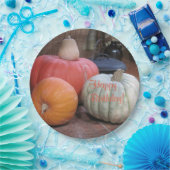 ハッピーバースデー秋テーマ ペーパープレート (パーティー)