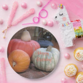 ハッピーバースデー秋テーマ ペーパープレート (パーティー)