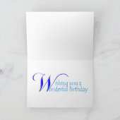 ハッピーバースデー笑顔のアリゲーターカード カード (内部)