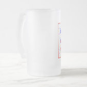 ハッピーバースデー第21は個人化なります フロストグラスビールジョッキ (正面左)