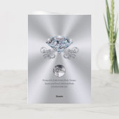 ハッピーバースデー第75誕生日の願い カード (裏面)