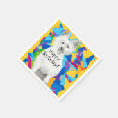 ハッピーバースデー紙ナプキンス スタンダードカクテルナプキン (角)