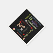 ハッピーバースデー紙ナプキンズエリザベス スタンダードカクテルナプキン (角)