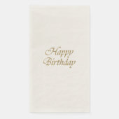 ハッピーバースデー紙ナプキンズゲストタオル (正面)