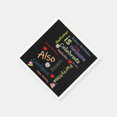 ハッピーバースデー紙ナプキンズゴッドファーザー スタンダードカクテルナプキン (角)