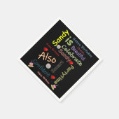 ハッピーバースデー紙ナプキンズサンディ スタンダードカクテルナプキン (角)