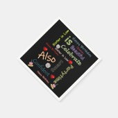 ハッピーバースデー紙ナプキンズシスターインロー スタンダードカクテルナプキン (角)