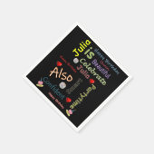 ハッピーバースデー紙ナプキンズジュリア スタンダードカクテルナプキン (角)