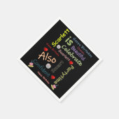 ハッピーバースデー紙ナプキンズスカーレット スタンダードカクテルナプキン (角)