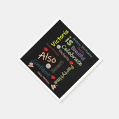 ハッピーバースデー紙ナプキンズビクトリア スタンダードカクテルナプキン (角)