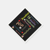 ハッピーバースデー紙ナプキンズブルックリン スタンダードカクテルナプキン (角)