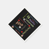 ハッピーバースデー紙ナプキンズマザーインロー スタンダードカクテルナプキン (角)