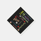 ハッピーバースデー紙ナプキンズリザ スタンダードカクテルナプキン (角)