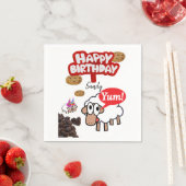 ハッピーバースデー紙ナプキンズ、ラム スタンダードカクテルナプキン (インサイチュ)