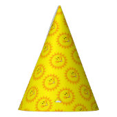 ハッピーバースデー紙パーティーハットサンシャイン パーティーハット (左)