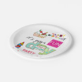 ハッピーバースデー紙プレートおもしろいカップケーキ ペーパープレート (アングル)