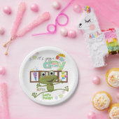 ハッピーバースデー紙プレートフレンズファミリーカエル ペーパープレート (パーティー)