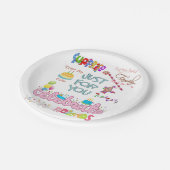 ハッピーバースデー紙プレートフレンズファミリー ペーパープレート (アングル)