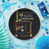 ハッピーバースデー紙プレートブルックリン ペーパープレート (パーティー)