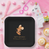 ハッピーバースデー紙プレート-カスタムイメージと文字 ペーパープレート (パーティー)