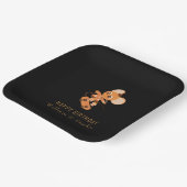 ハッピーバースデー紙プレート-カスタムイメージと文字 ペーパープレート (傾斜あり)