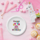 ハッピーバースデー紙プレート ペーパープレート (パーティー)