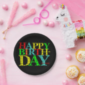 ハッピーバースデー紙プレート ペーパープレート (パーティー)
