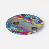 ハッピーバースデー紙プレート ペーパープレート (アングル)