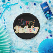 ハッピーバースデー紙プレート ペーパープレート (パーティー)