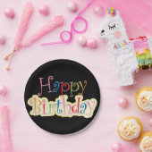 ハッピーバースデー紙プレート ペーパープレート (パーティー)