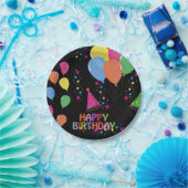 ハッピーバースデー紙プレート ペーパープレート (パーティー)