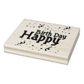 ハッピーバースデー紙吹雪スタンプ ラバースタンプ (スタンプ)