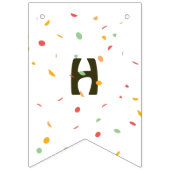 ハッピーバースデー紙吹雪パーティーハリネズミ バンティングフラッグ (第2の旗)