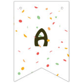 ハッピーバースデー紙吹雪パーティーハリネズミ バンティングフラッグ (第3の旗)