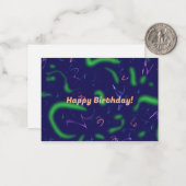 ハッピーバースデー紙吹雪 ノートカード (正面/裏面インサイチュ)