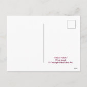 ハッピーバースデー素晴らしアートヴィンテージピンク花カード シーズンポストカード (裏面)