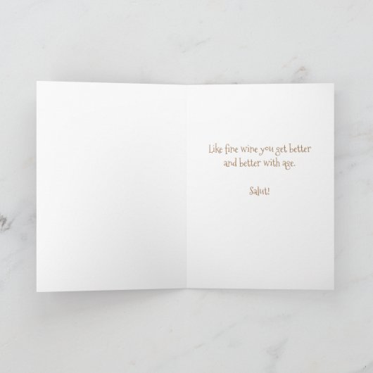 ハッピーバースデー素晴らしエレガントい女性スケッチ カード (内部)