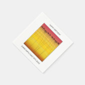 ハッピーバースデー素晴らしトロピカルサンセット スタンダードカクテルナプキン (角)