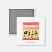 ハッピーバースデー素晴らしブレイクダンス マグネット (正面/裏面)