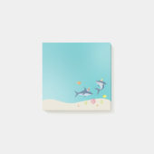 ハッピーバースデー素晴らしホワイトシャーク漫画 ポストイット (正面)