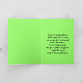 ハッピーバースデー素晴らし孫娘リリーオブザヴァル カード (内部)