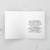 ハッピーバースデー素晴らし孫娘リリー カード (内部)