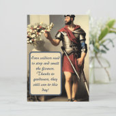 ハッピーバースデー素晴らし庭師!誕生日カード 招待状 (スタンド正面)