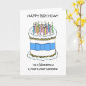 ハッピーバースデー素晴らし素晴らし甥 カード (黄色い花)